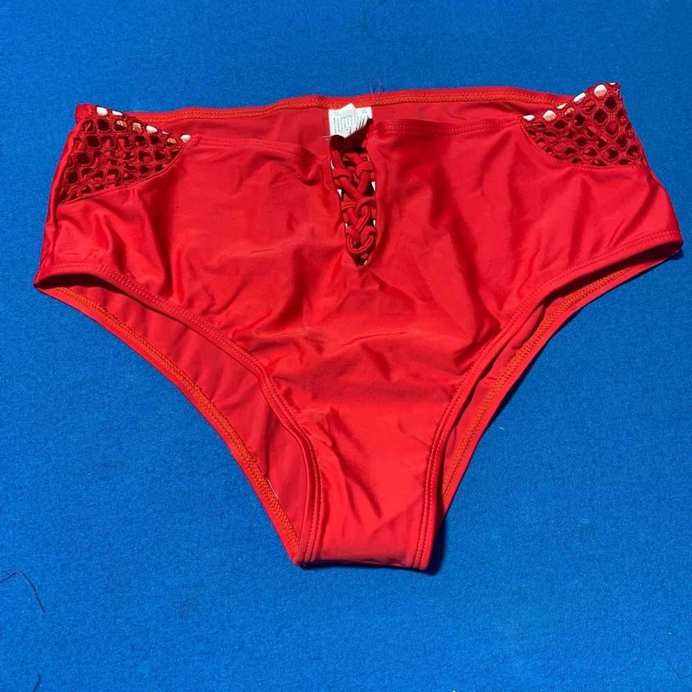 New red swim suit bottoms size xxl